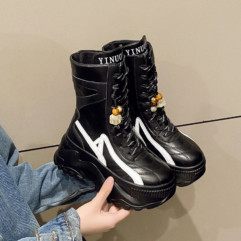 New Women 8CM Chunky Mid-Calf  - đánh giá và giá Motorcycle Chain