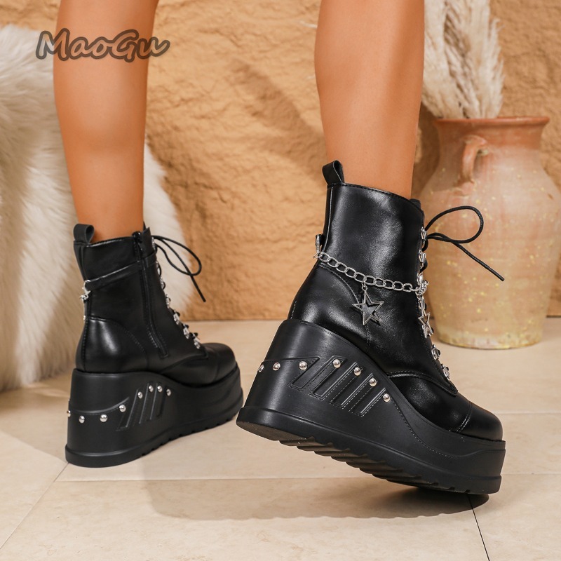 High Platform Women's Ankle Bo - đánh giá và giá Motorcycle Chain