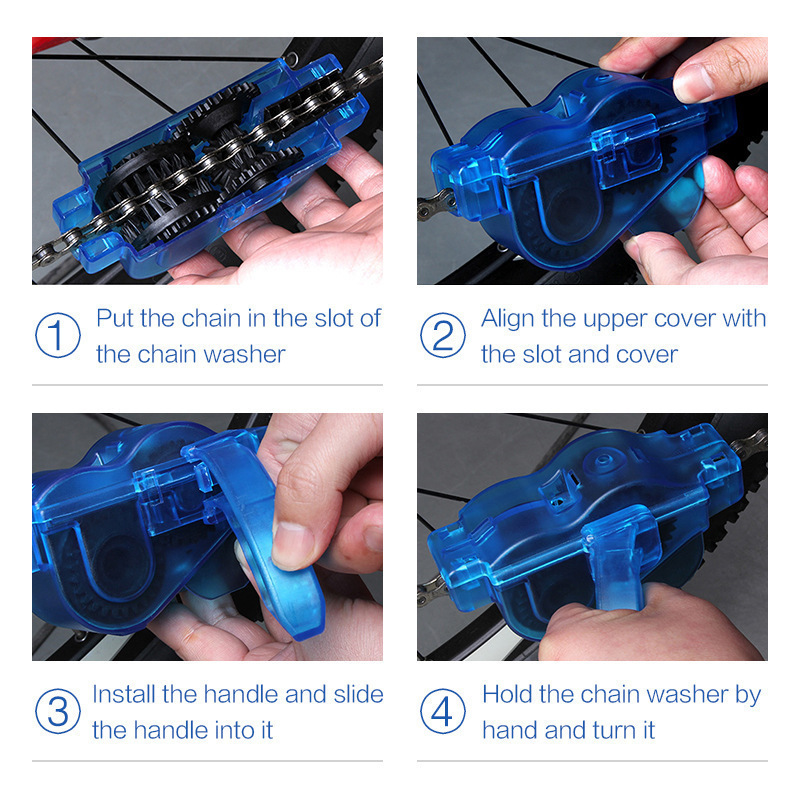 3Pcs Bicycle Chain Cleaner Kit - đánh giá và giá Chain Sprocket Set