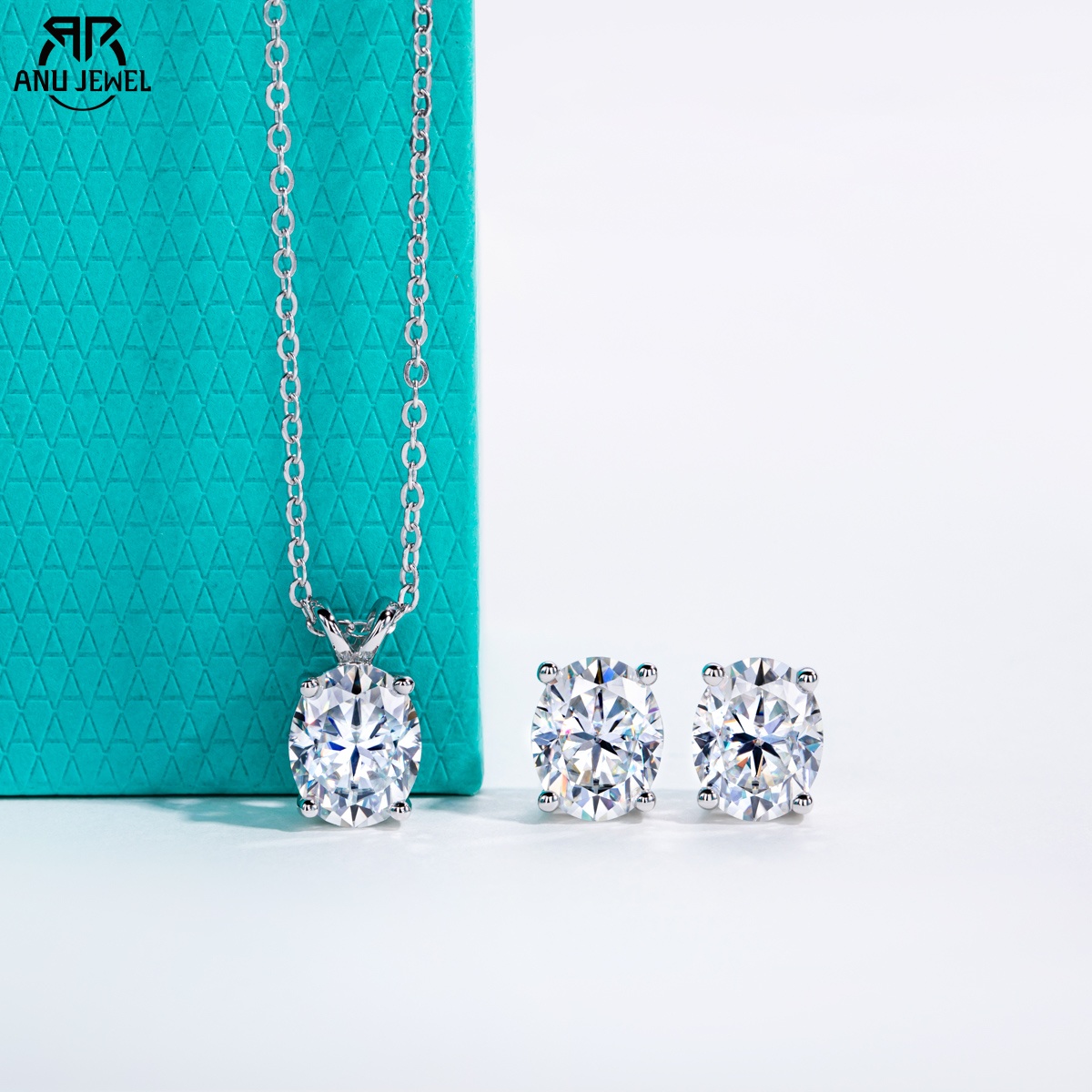 AnuJewel 2-5ct Oval Moissanite - đánh giá và giá Ansi Chain